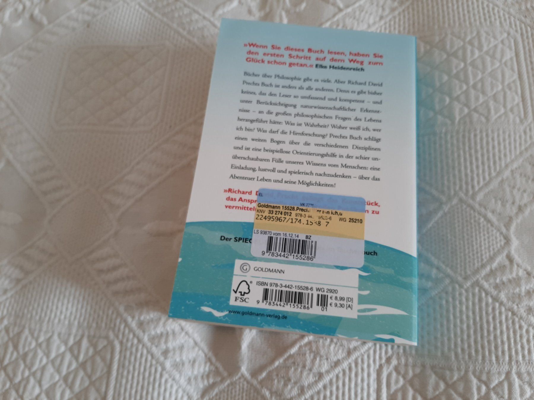 Libri: Buch WER BIN ICH - Richard David Precht – Usato da Oberlunkhofen venduto da dreihaselnuesse 2