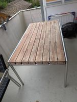 Gartentisch Holz und Metal inkl 4 Stühle
