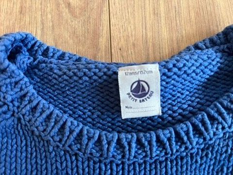 Petit Bateau Maglioni & Felpe: Petit Bateau blauer Strickpullover in Gr. 146 – Usato da Thalwil venduto da maplecountry 1