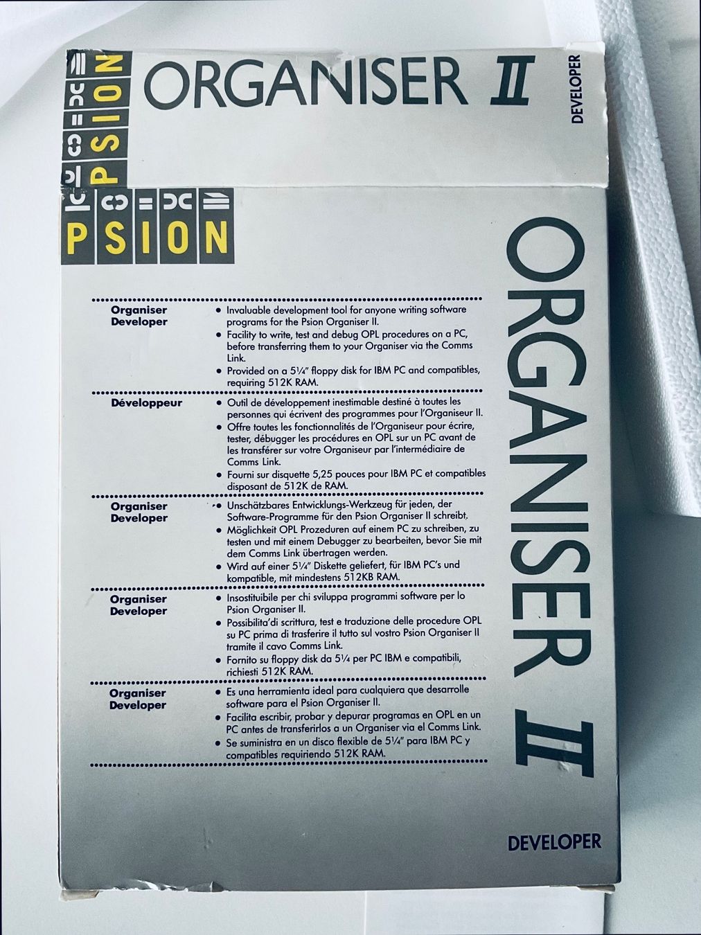 Software: Psion Organiser II Developer Software mit Anleitung Selten!! – Nuovo (secondo la descrizione) da Hergiswil NW venduto da orcalina14 2