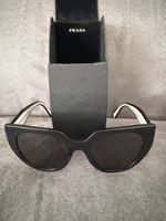Prada SPR 14 W Schwarz Weiss Sonnenbrille Original