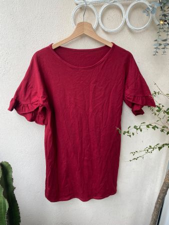 Robe femme bordeaux taille M état neuf