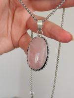 Rose Quartz Gemstone Ethnic Handmade necklace