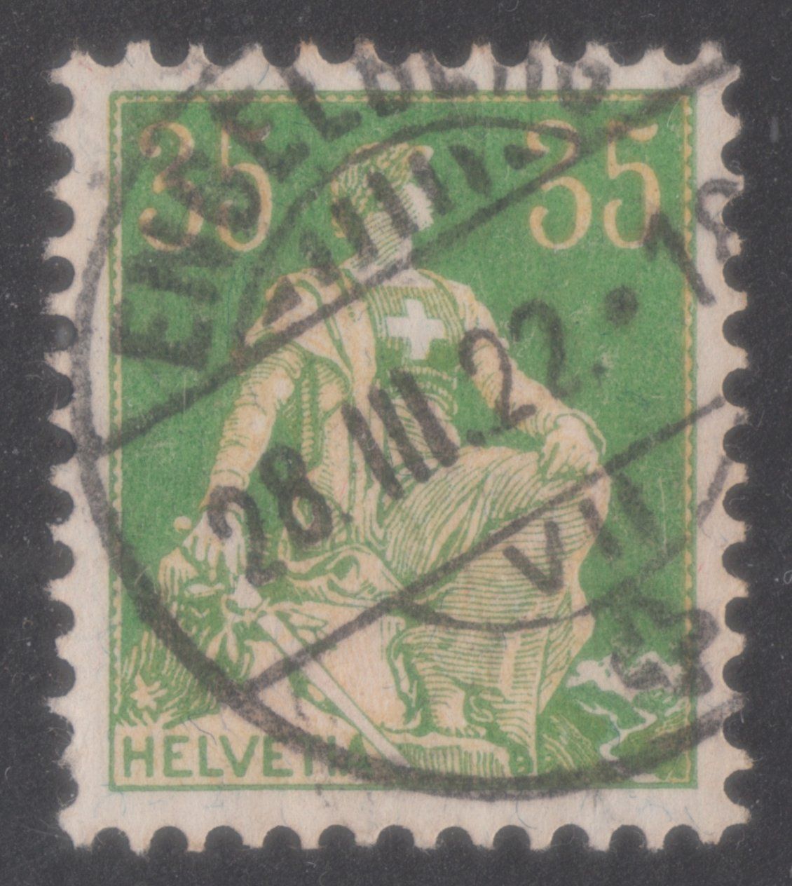 Alle Briefmarken: ENGELBERG   -   28.III.22 – Gebraucht aus Kleindöttingen von Laufzeit