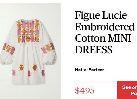 Kleider: Figue Lucie Embroidered Kleid / robe S/M – Gebraucht aus Collonges von arashee 2
