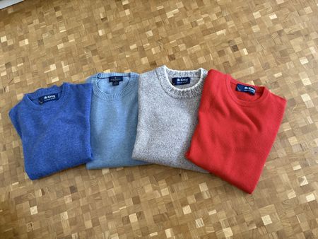4 Herrenpullover, Grosse S, Wolle