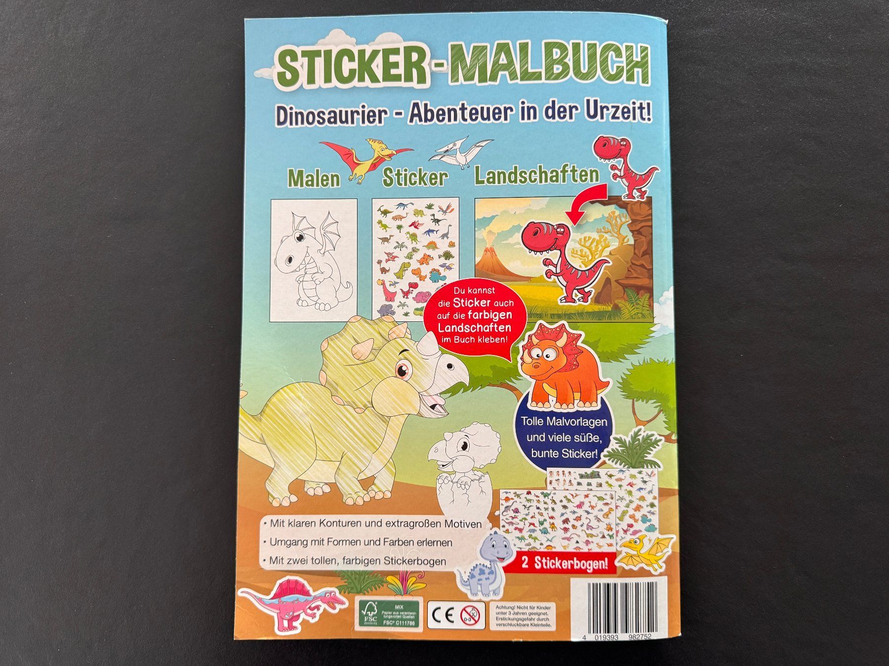 Livres: Neu** Dinosaurier Malbuch und Bastelblock Set – Neuf avec emballage d'origine à Zollikon par Krenapf 4