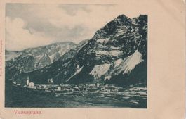 AK Vicosoprano - panorama, inizio 1900