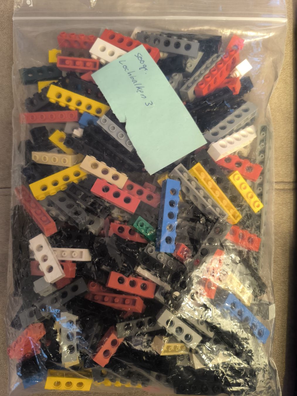 Lego Kit di costruzioni: Lego Technik Lochbalken 500g, Set 3 – Usato da Langenthal venduto da SchwarzeRose5 1