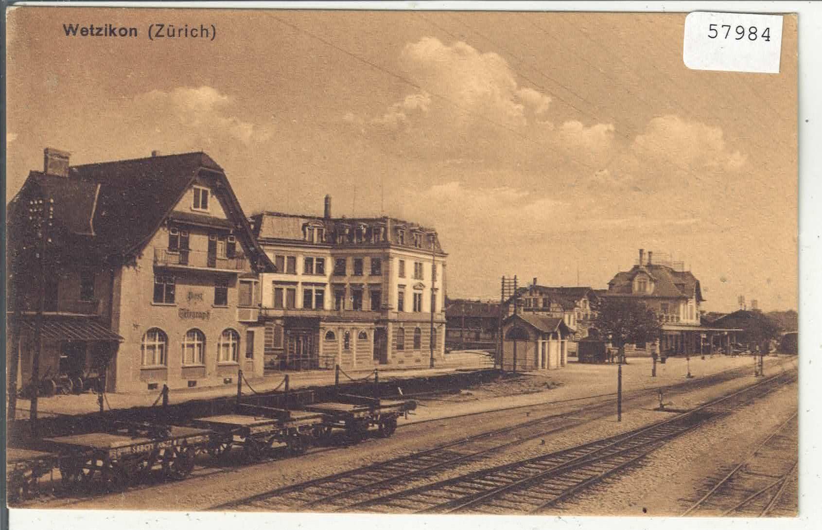 Ansichtskarten: Wetzikon - Bahnhof – Gebraucht aus Ettingen von Kartenplanet