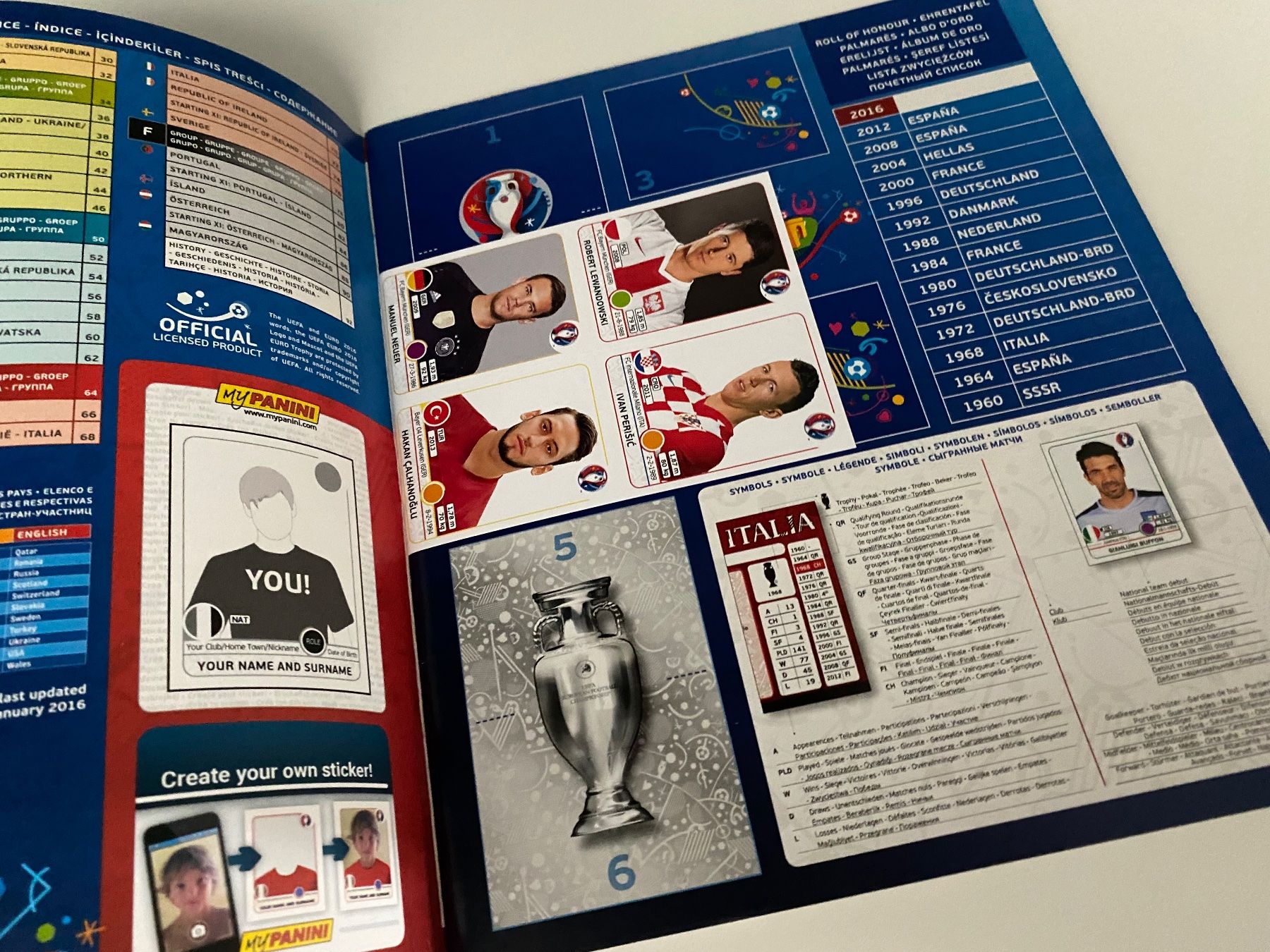 Panini Alben: Panini Leeralbum EM 2016 Version Deutschland – Gebraucht aus Hergiswil LU von FcMalkov 1