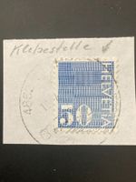 Schweiz 1970 50Rp. Rollenmarke Nummer Klebstelle auf Papier