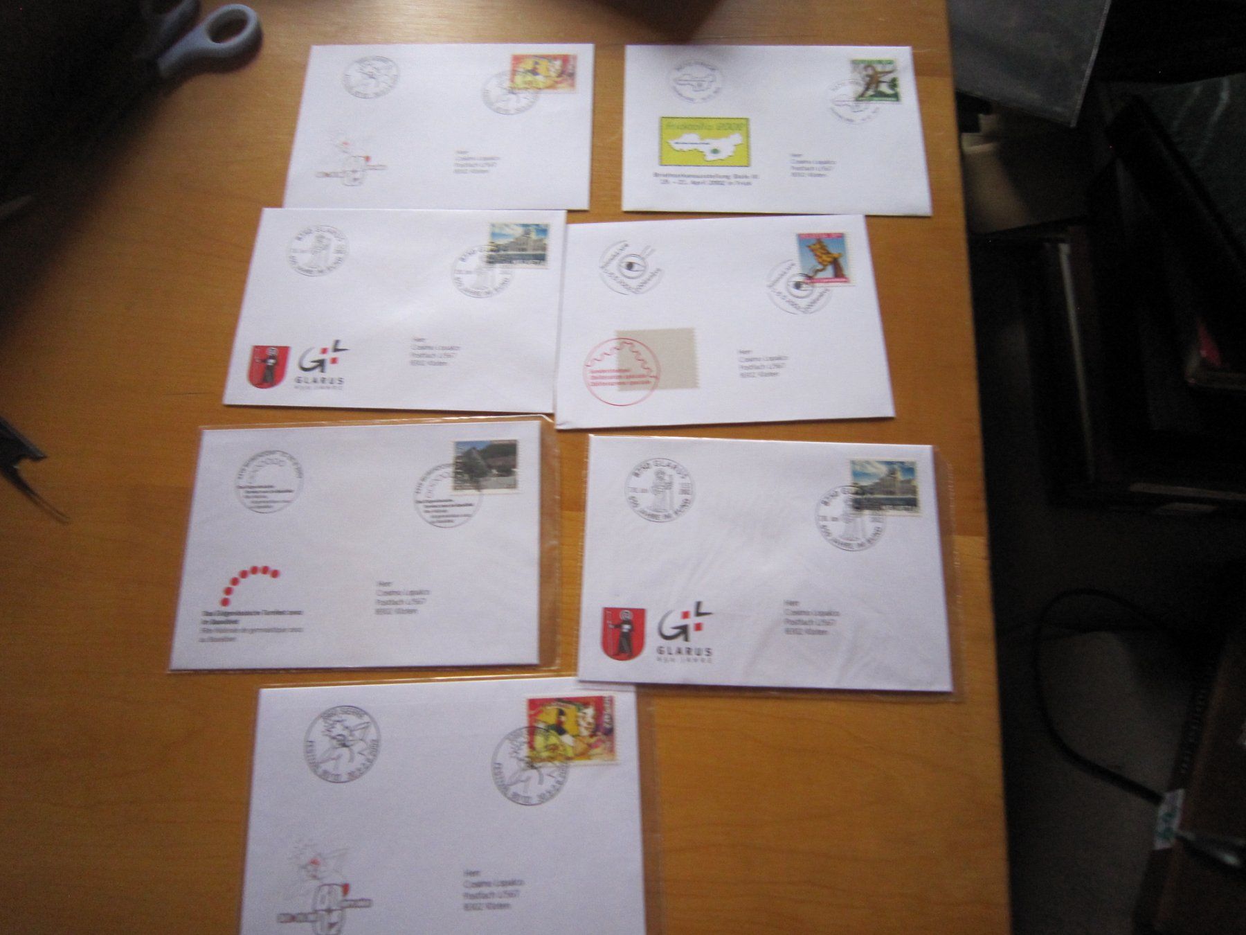Tutti i francobolli: L4 Briefe mit Spezialstempel 2002 – Usato da Giubiasco venduto da sal_9j6w