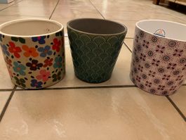 Lot de 3 jolis cache-pots taille moyenne Scheurich… tbe