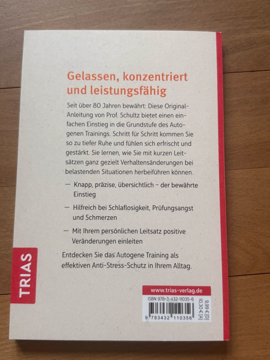 Libri: neu!!! autogenes training; das original übungsbuch,  schultz – Nuovo (secondo la descrizione) da sargans venduto da lnoa 1
