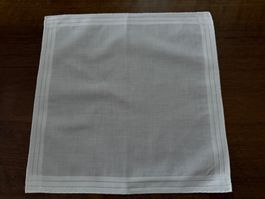 Taschentuch Baumwolle Weiss 30x30cm