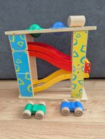 Hammerbank aus Holz mit Kugeln und Autos, Top Zustand!