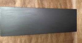 Plaque foyère au sol en acier brut 
