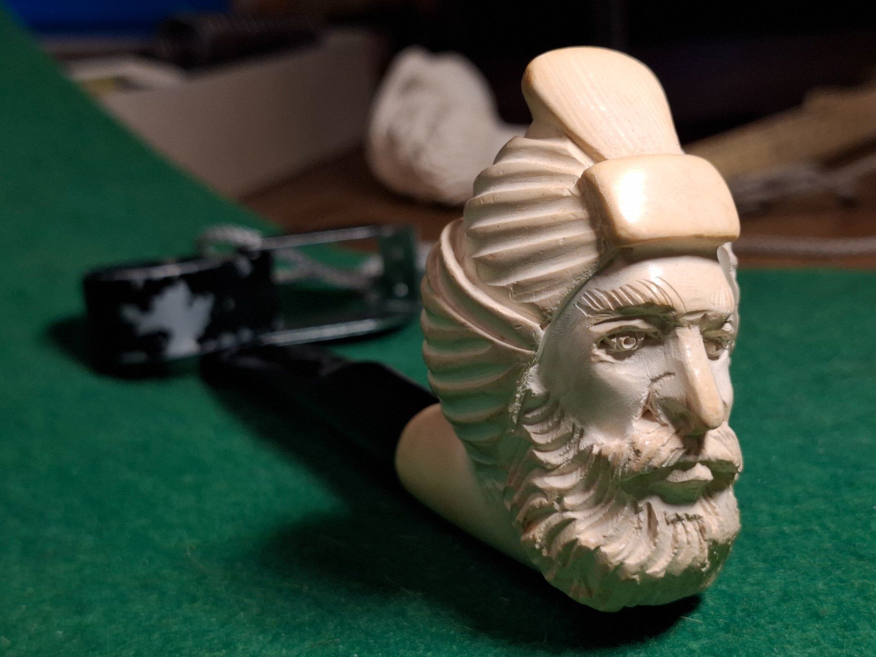 Pipe & Accessori: Meerschaum - Pfeife mit geschnitztem Kopf! SULTAN – Usato da Schlieren venduto da Svenja7 5