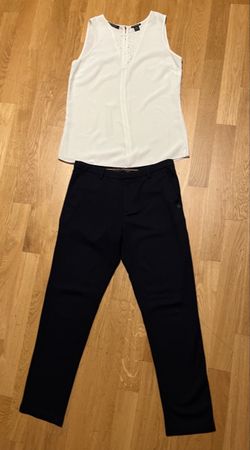 Scotch & Soda Damen-Outfit Set – Bluse & Stoffhose – Gr. S 