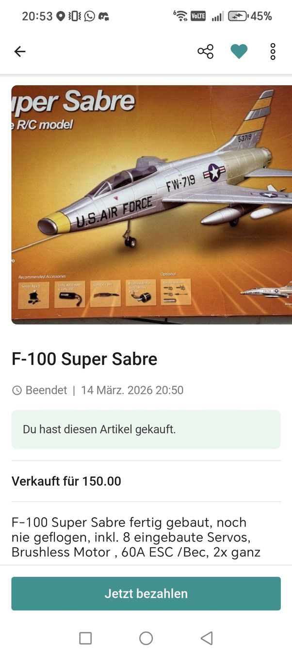 Modellismo RC: rc flugzeug edf – Usato da münchenstein venduto da strikker93 1
