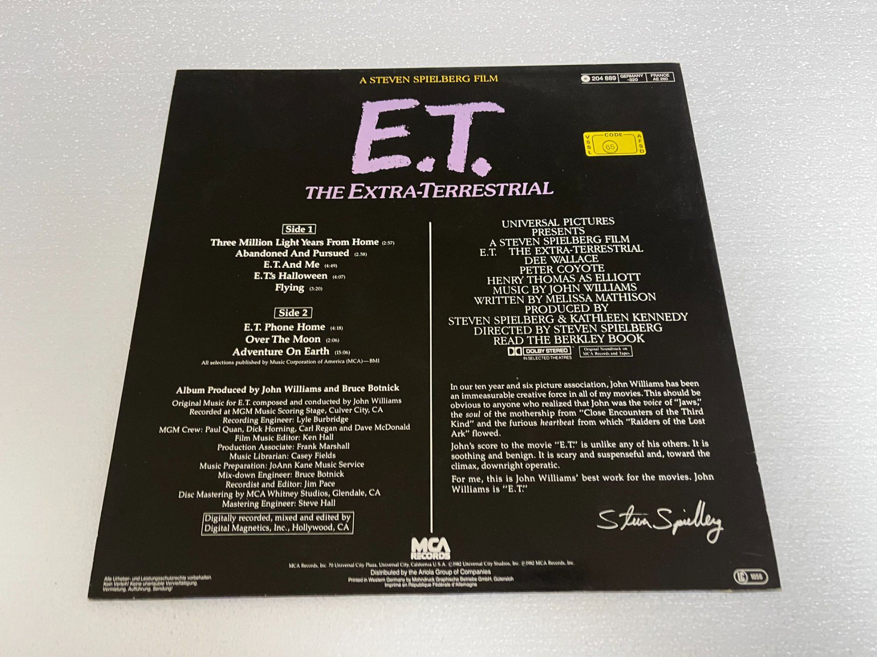 Dischi in vinile: LP E.T. LP – Usato da Mumpf venduto da dadaboygugu 1