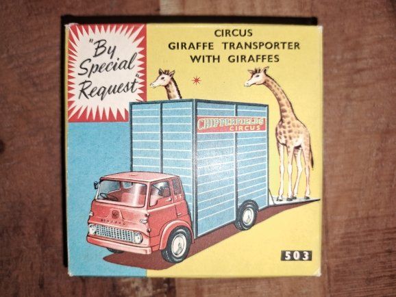 Corgi Toys Modellini d'auto: Corgi Toys no. 503/Chipperfields Giraffe Transporter mit OVP – Usato da Niederrohrdorf venduto da _Mr.NiceGuy_ 1