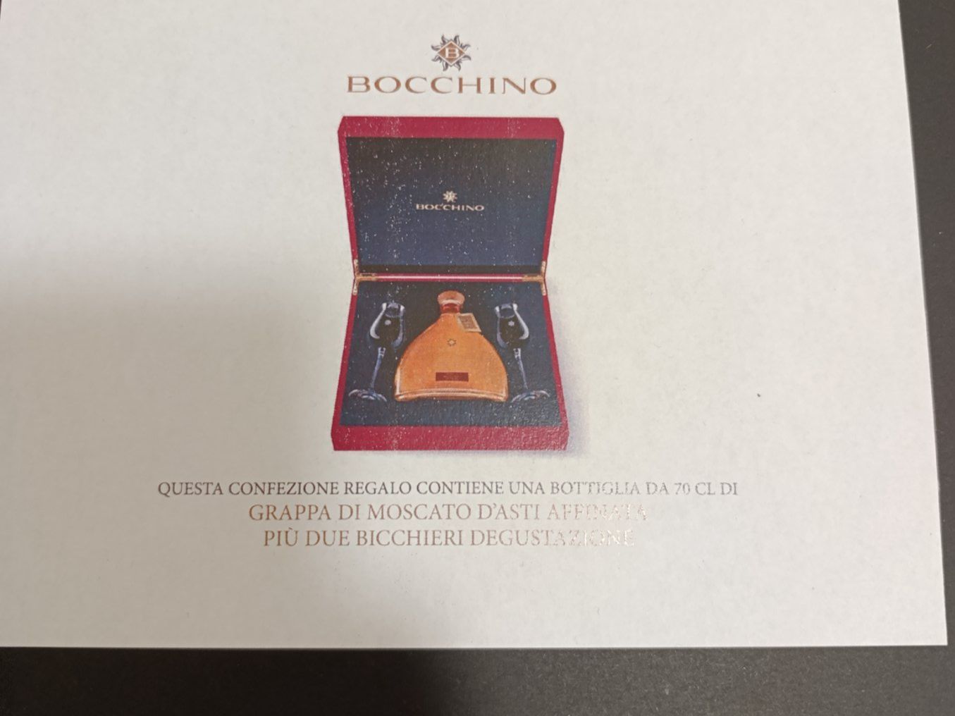 Spirituosen: Grappa Carlo Bocchino in Geschenkbox – Neu und originalverpackt aus Waltenschwil von Bodensee84 2