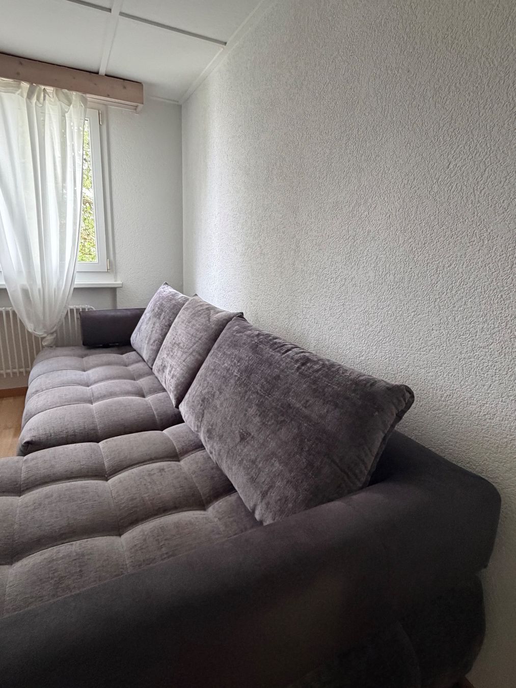 Mömax Sofas: Ecksofa Stoff dunkelgrau guter Zustand – Gebraucht aus Wilen b. Wil von Valerx 2