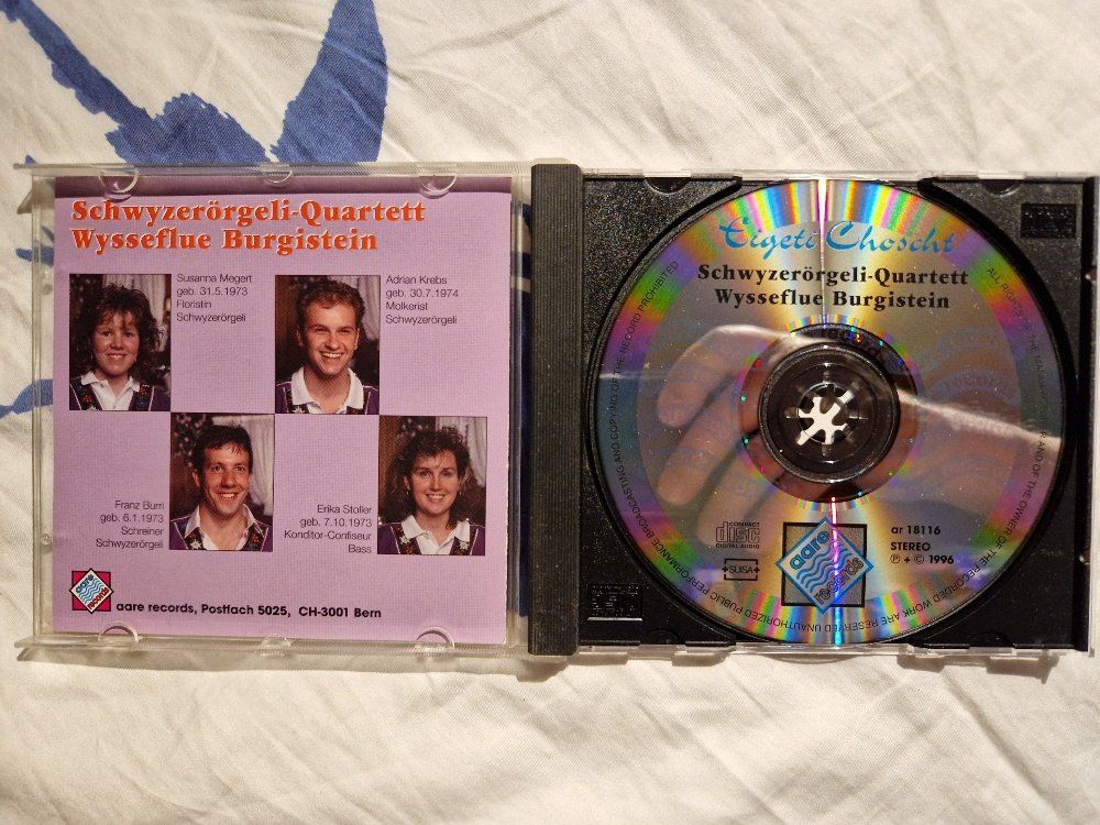 CD: Schwyzerörgeli Quartett Wysseflue: Eigeti Choscht – Usato da Brittnau venduto da Zibu 2