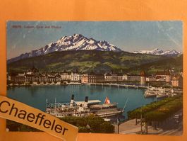 18878 Luzern. Quai und Pilatus