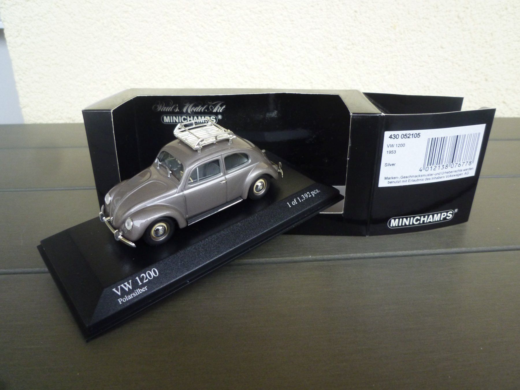 Minichamps Modellini d'auto: VW 1200 (1953) – Nuovo e nell'imballaggio originale da Flawil venduto da Imperiosud