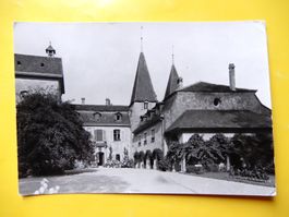 Foto-AK Schlo0ss Münchenwiller - Bahnpost Ambulant