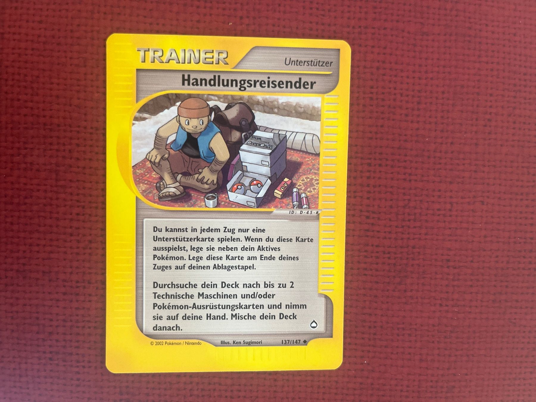 Pokémon Carte collezionabili: Pokemon Handlungsreisender Trainer Aquapolis deutsch – Usato da Wabern venduto da Collectfun