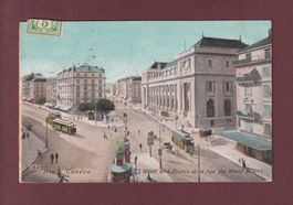 GENEVE - Hôtel des Postes - Tram - 1907
