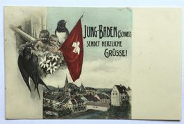 BADEN Grüsse Jung-Baden ! Kinder & Vögel