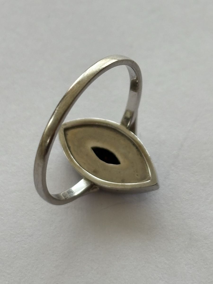 Anelli: Weissgoldring 750 mit Onyx / Diamant – Usato da Langnau am Albis venduto da flusspflege 4