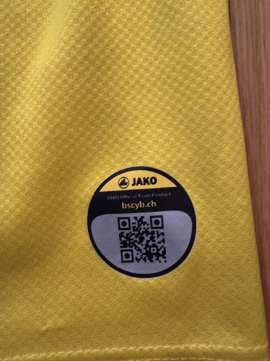 Jako Canottiere & Pantaloni: Originales YB Trikot 14/15, Grösse S – Usato da Stettlen venduto da DieTaube2.0 3