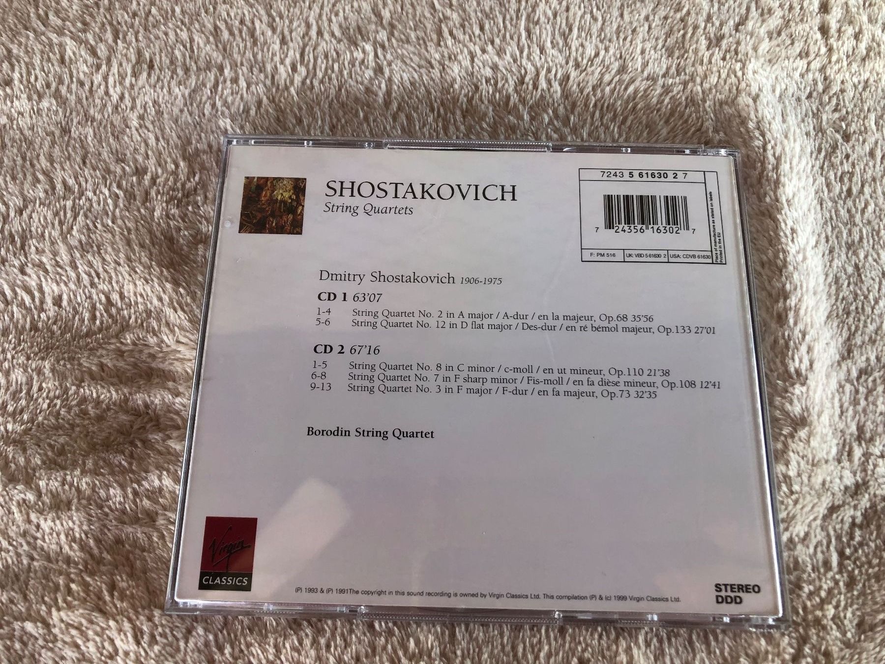 CD: Schostakowitsch Streichquartette Nr. 2, 3, 7, 8 & 12 /2CD – Usato da Schübelbach venduto da Dolly990_2 3