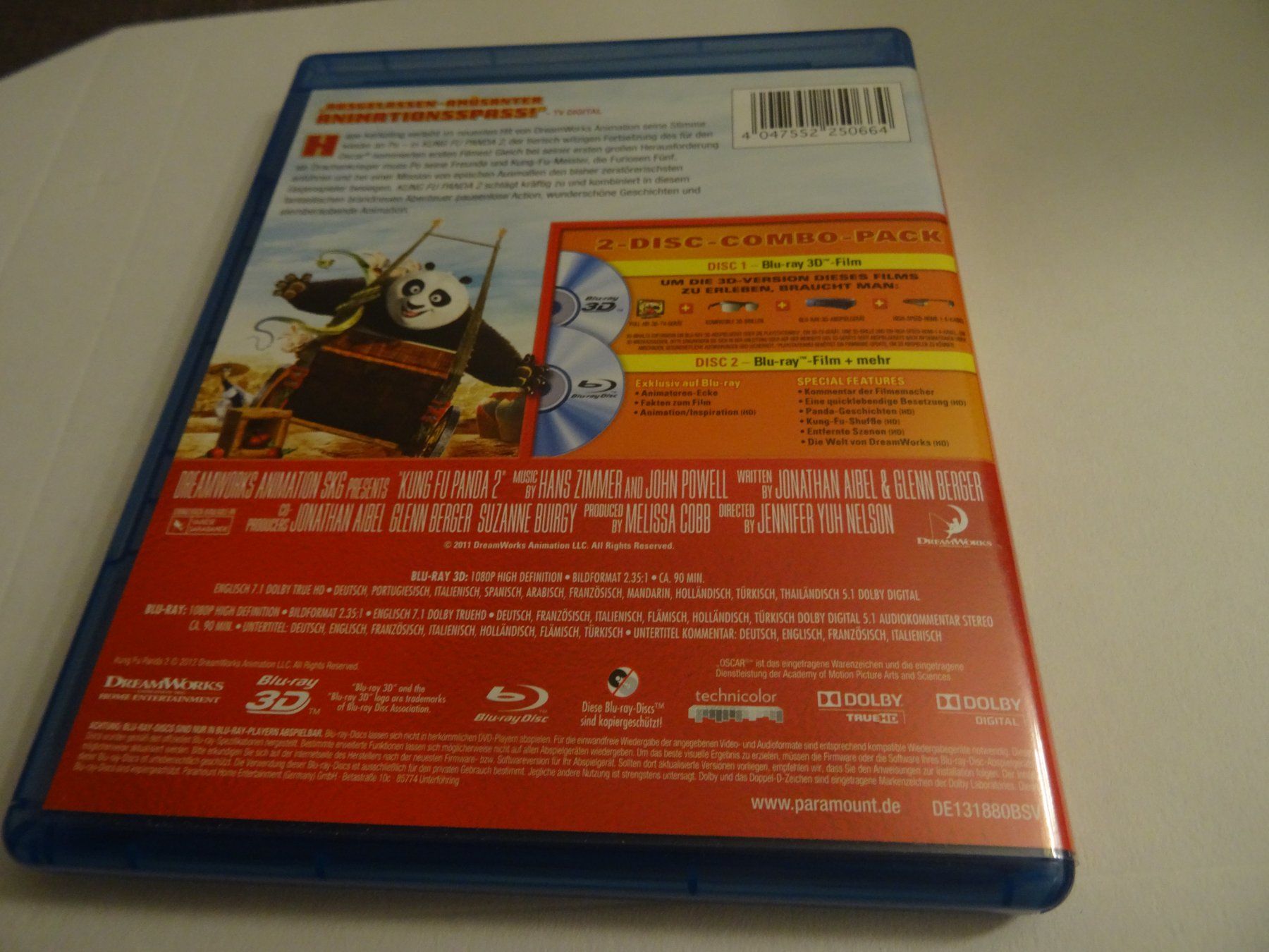 Tous les DVDs: Kung Fu Panda 2 Blu-ray 3D + 2D – D'occasion à Olten par Disc-Verkauf 2
