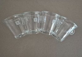 Nespresso Espresso Gläser aus gehärtetem Glas 4er Set