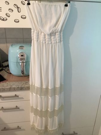Maxi Kleid weiss Grösse S guter Zustand