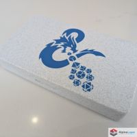 D&D Dice Box & Tray 3D Printed – White Blue