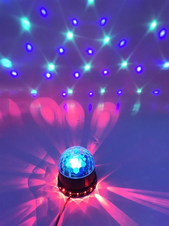 Mini Disco Kugel Licht USB, Disco Kugel LED Partylampe