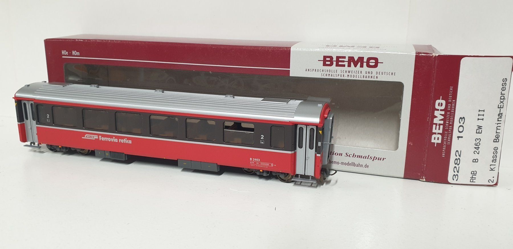 Bemo Modellini di ferrovie: Bemo RhB Bernina Express EW III 3282 103 – Nuovo (secondo la descrizione) da Neuenhof venduto da ludovicco