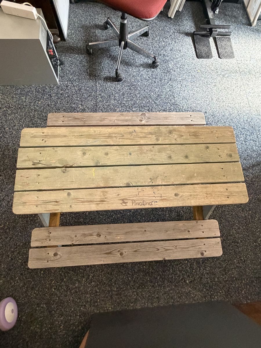 Tischset: Gartentisch mit Bänken Holz gebraucht – Gebraucht aus Zeiningen von nic_2rmd