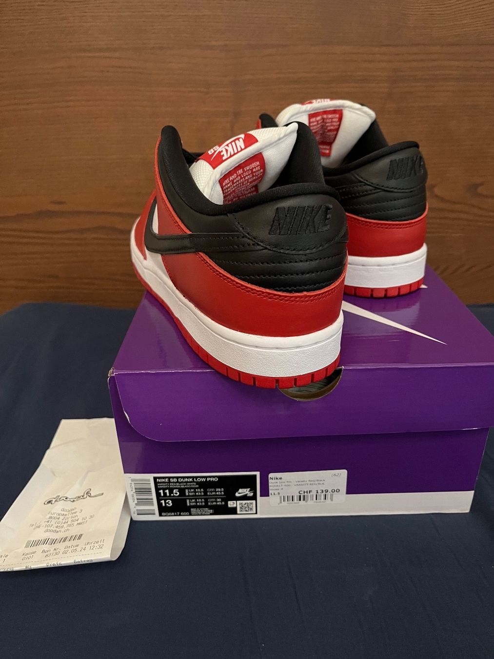 Nike Scarpe da uomo: Nike SB Dunk low J Pack Chicago US 11.5 DS – Nuovo e nell'imballaggio originale da Zürich venduto da p.kanne 4