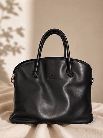 Sac Longchamp en cuir noir