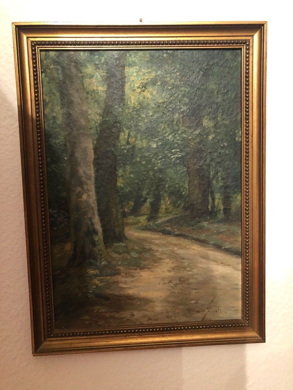 Gemälde: WILHELM SCHÜTZE. Sommerliche Landschaft. – Gebraucht aus Wald ZH von mlnt 5