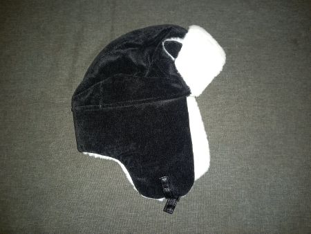 Schirmmütze Ohrenklappen schwarz - Bonnet de ski aviateur